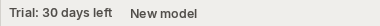 The status bar during the trial.